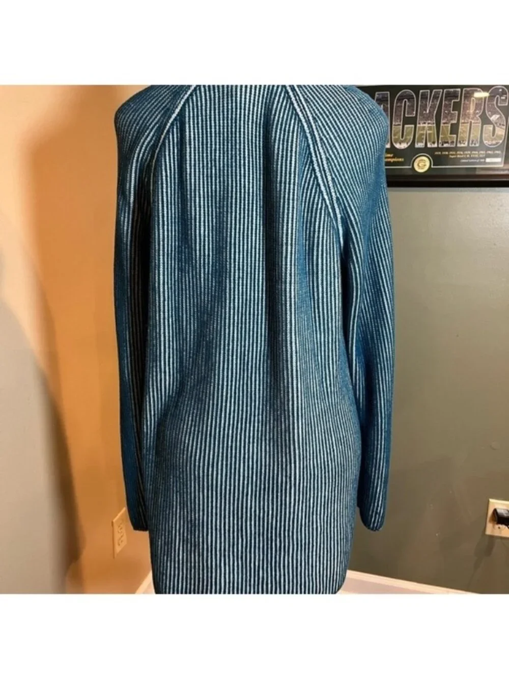 Lands End Women's Open Front Cardigan - Picture 3 of 6